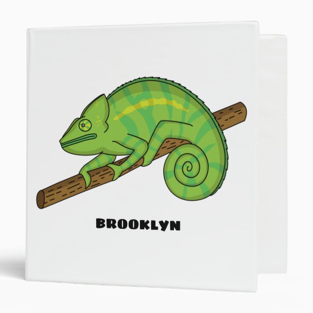 Parson's chameleon illustration binder (Front/Inside)