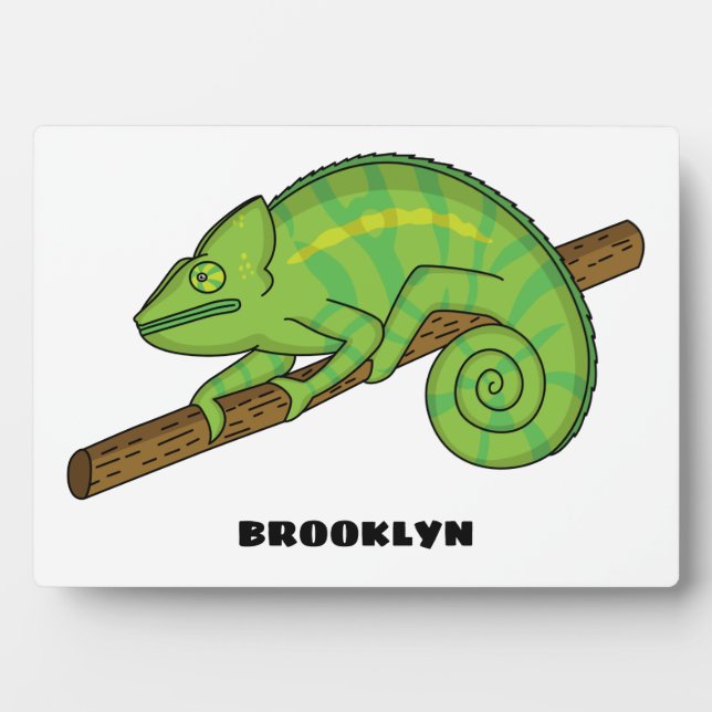 Parson's chameleon illustration plaque (Front)
