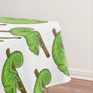 Parson's chameleon illustration tablecloth