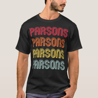 PARSONS Gift Surname Funny Retro Vintage Birthday  T-Shirt