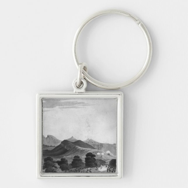 Part of British Army forming before Port Louis Keychain (Front)