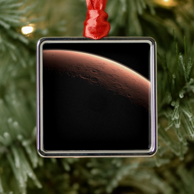 Part Of Mars At The Boundary Of Light And Dark. Metal Ornament (Tree)