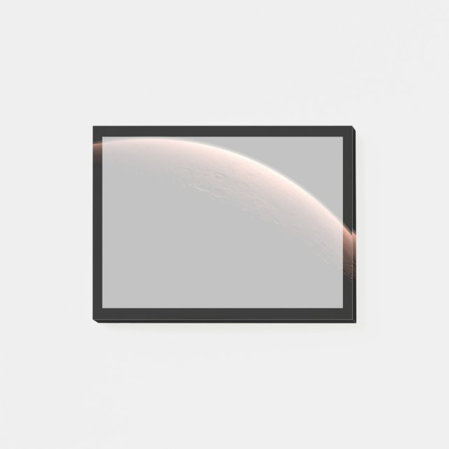 Part Of Mars At The Boundary Of Light And Dark. Post-it Notes (Front)