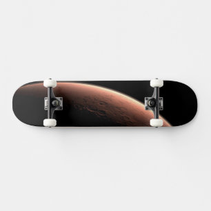 Part Of Mars At The Boundary Of Light And Dark. Skateboard