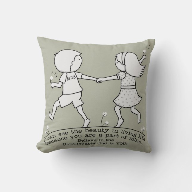 Part of My Life Throw Pillow (Front)