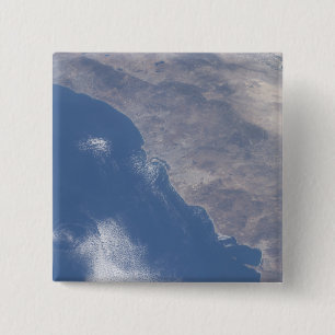 Part of southern California as seen from space 2 Inch Square Button