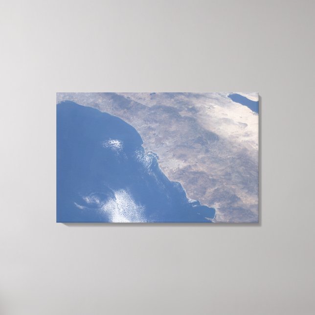 Part of southern California as seen from space Canvas Print (Front)