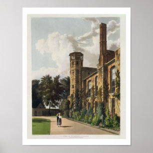 Part of St. Peter's College (Peterhouse) from the Poster