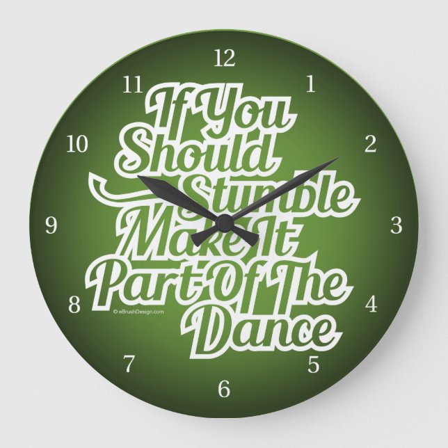 Part Of The Dance Large Clock (Front)