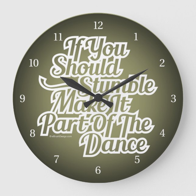 Part Of The Dance Large Clock (Front)