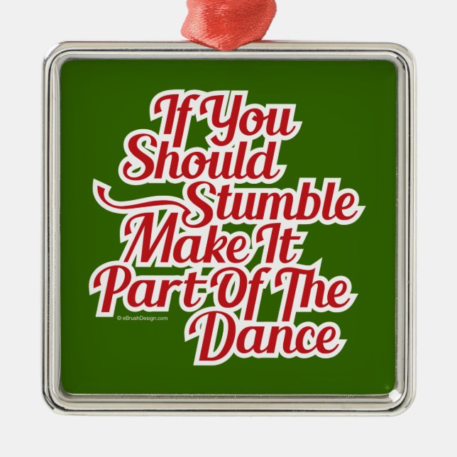 Part Of The Dance Metal Ornament (Front)