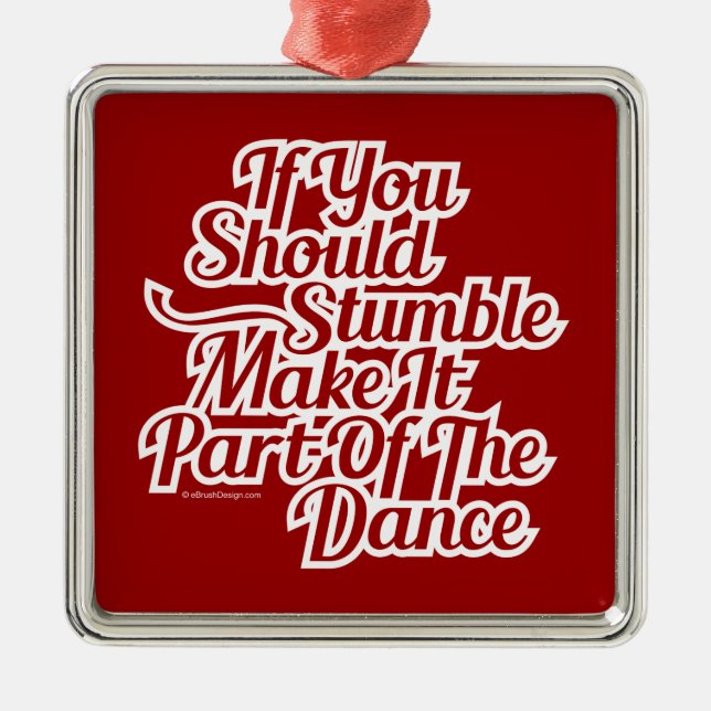 Part Of The Dance Metal Ornament (Front)