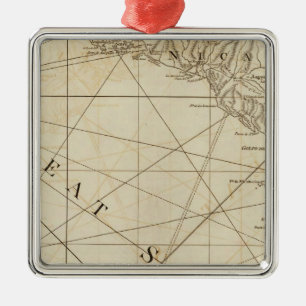 Part of the provinces of Costa Rica and Nicaragua Metal Ornament