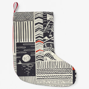 Part of wood with peeled green paint, abstract te small christmas stocking