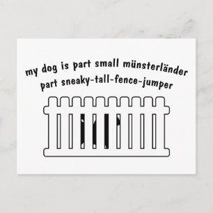 Part Small Munsterlander Part Fence-Jumper Postcard
