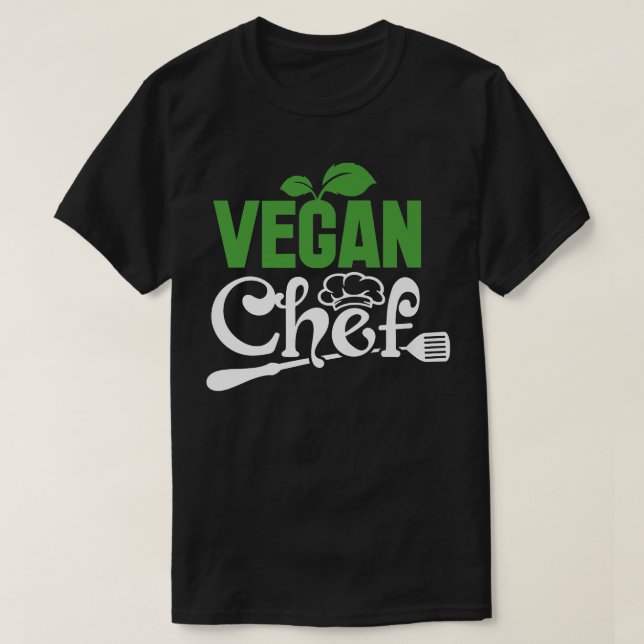 Part Time Chef Full Time Vegan Funny Cooking Lover T-Shirt (Design Front)