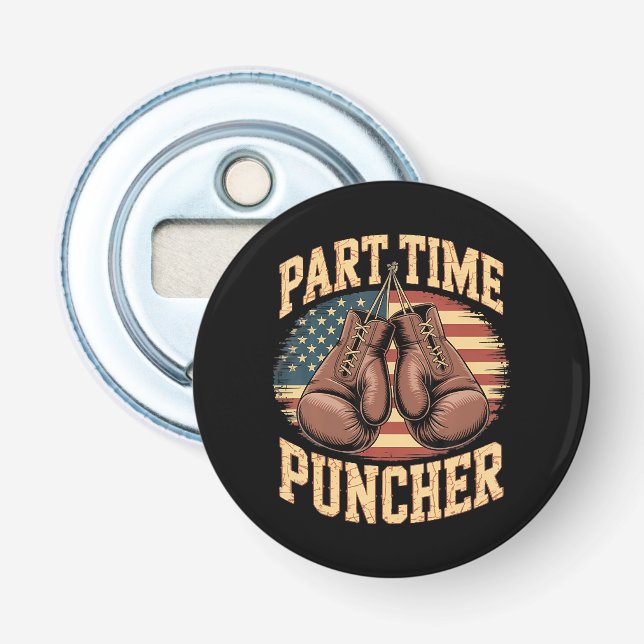 Part Time Puncher Boxing Gloves Bottle Opener (Front)
