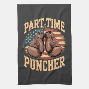 Part Time Puncher Boxing Gloves Kitchen Towel
