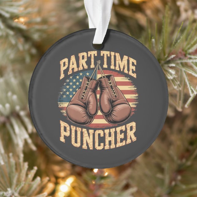 Part Time Puncher Boxing Gloves Ornament (Tree)