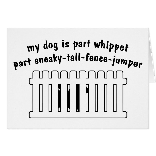 Part Whippet Part Fence-Jumper (Front Horizontal)