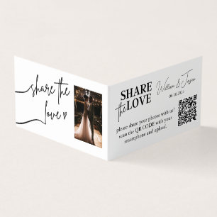 Partage photo mariage avec code QR