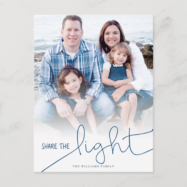Partager le Carte photo Light Hanoukka (Devant)