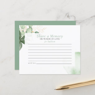 Partager une carte d'assistance funéraire Memory G