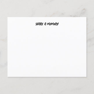 Partager une carte postale mémoire