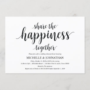 Partagez le bonheur avec les invitations de la rép
