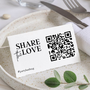 Partagez les photos du Mariage Love QR Code