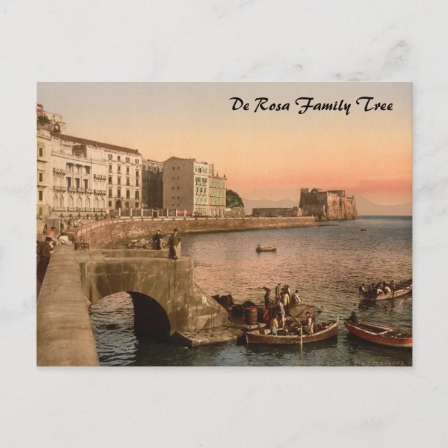 Partenope Street, Naples, Campania, Italy Postcard (Front)