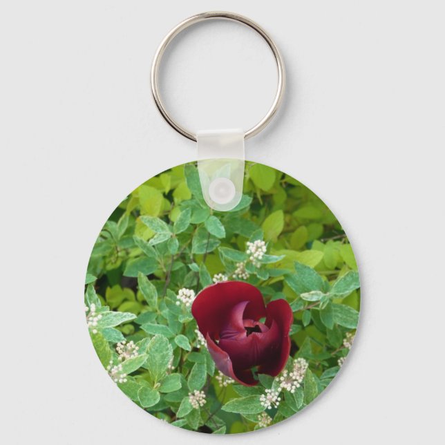 parterre de fleurs au printemps keychain (Front)