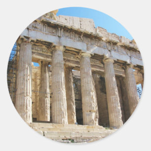 Parthenon, Acropolis Athens Classic Round Sticker