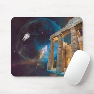 Parthenon Acropolis Greece Meets Space Mouse Pad