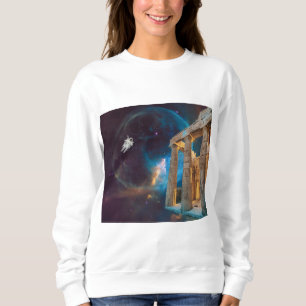 Parthenon Acropolis Greece Meets Space Sweatshirt