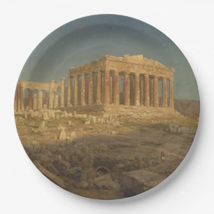 Parthenon (Ancient Greek Temple, Athens Landmark) Paper Plate