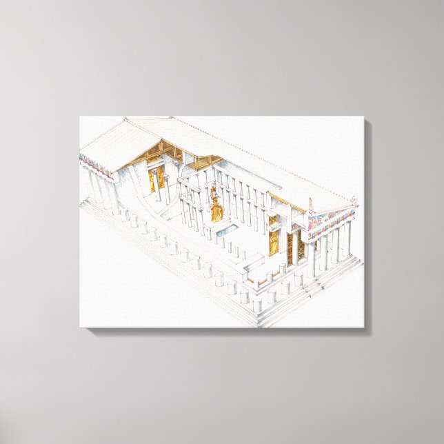 Parthenon Athens Canvas Print (Front)