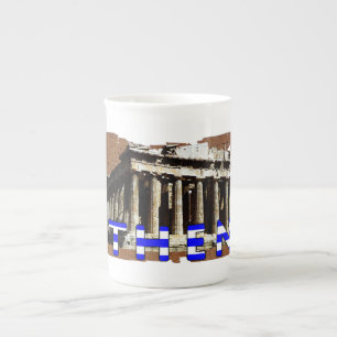 Parthenon Athens Greece Bone China Mug