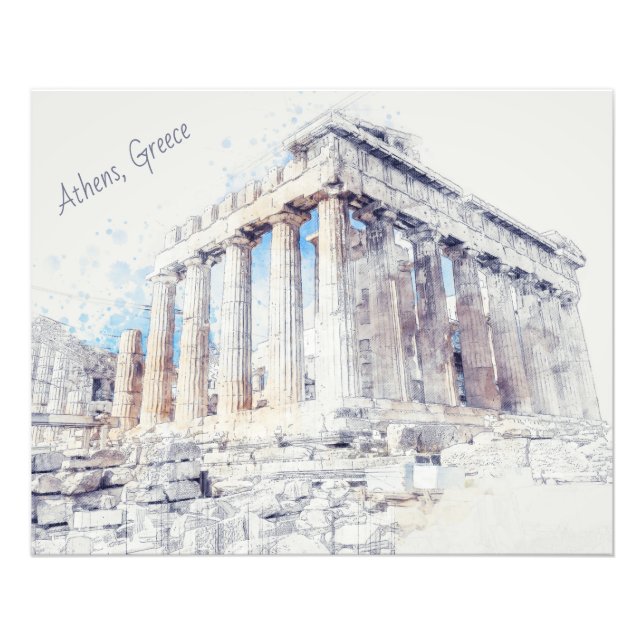 Parthenon Athens Greece Photo Print – Ancient Ruin (Front)