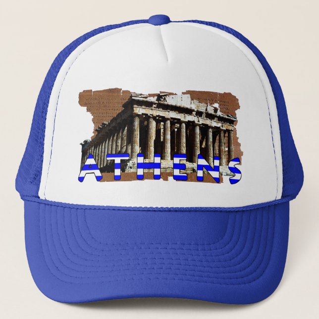  Parthenon Athens, Greece Trucker Hat (Front)