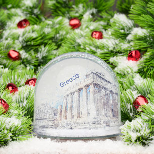 Parthenon Athens Snow Globe – Ancient Greece 