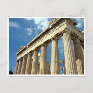 parthenon greek postcard