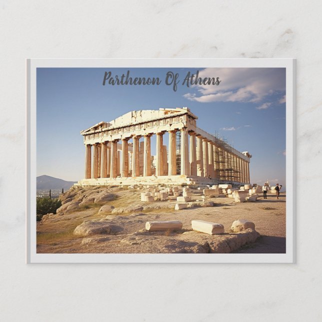 Parthenon Of Athens Postcard (Front)