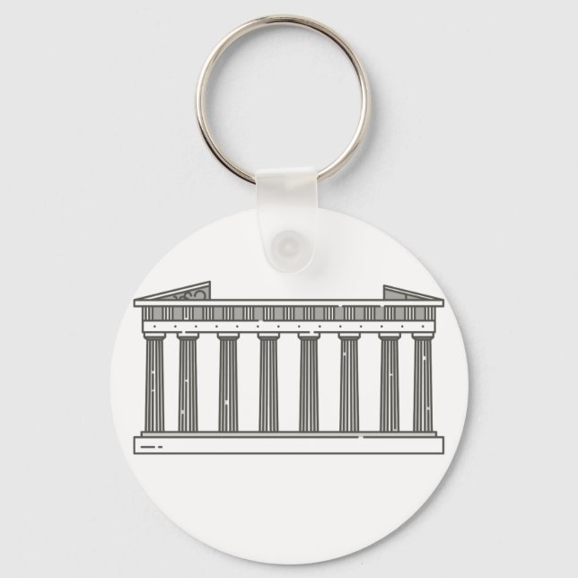Parthenon of Athens World landmark Keychain (Front)