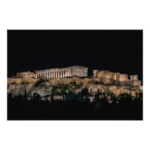 Parthenon on Acropolis Hill, Athens, Greece Photo Print