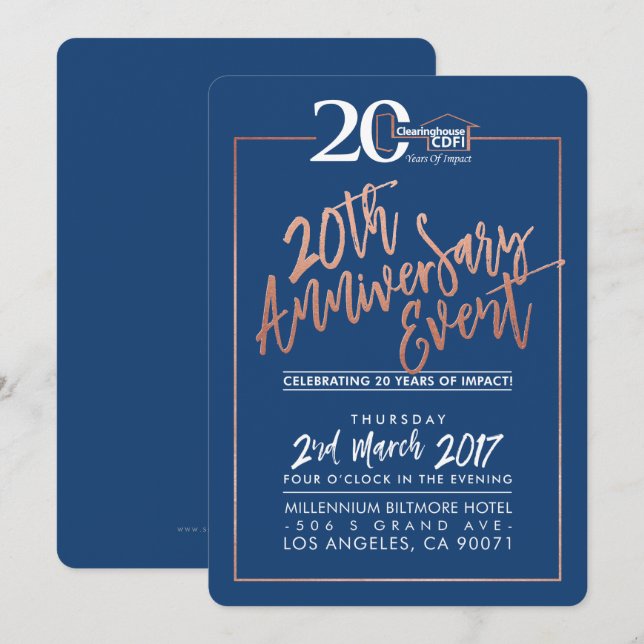 PARTI ANNIVERSAIRE PERSONNALISÉ INVITATION marine (Devant / Derrière)