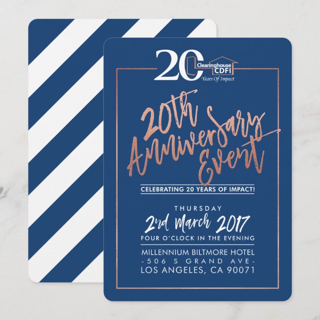PARTI ANNIVERSAIRE PERSONNALISÉ INVITATION marine (Devant / Derrière)