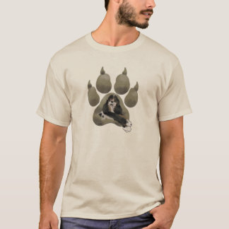 Parti Cocker Paw Print T-Shirt