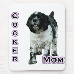 Parti Cocker Spaniel Mom; Mom of Cocker Spaniel Mouse Pad