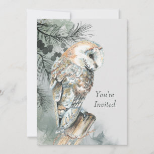 Parti de retraite Invitation personnalisé Barn Owl